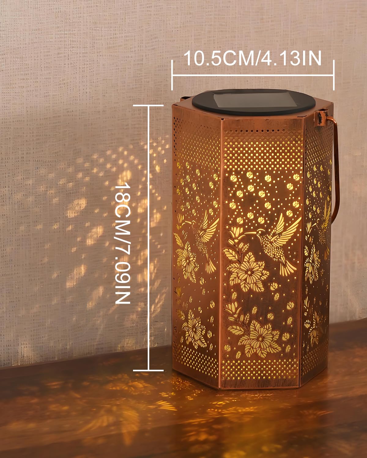 Hummingbird Solar Lantern Outdoor Waterproof - Birthday Gifts for Women Mom Grandma, Mothers Day Gifts, Solar Lights Outdoor Garden Decor for Outside