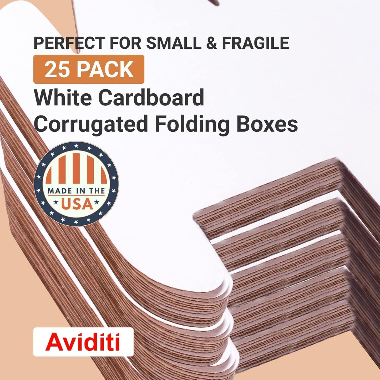 BOX USA Shipping Boxes Small 12"L x 10"W x 8"H 25-Pack - Corrugated Cardboard Box for Moving, Mailing, Packing, Packaging and Storage