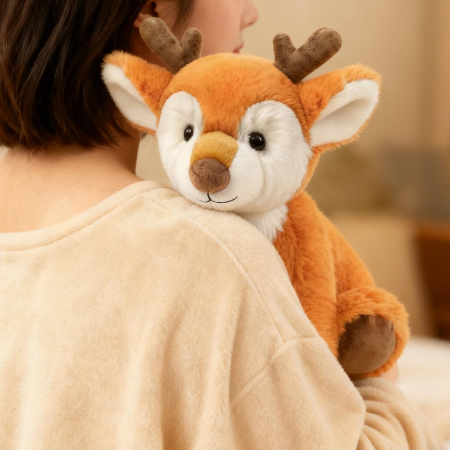 Ditucu Deer Stuffed Animal 8 inch Cute Realistic Fawn Plush Toys Ultra Soft Plushies Gifts for Kids