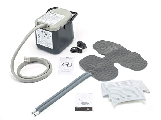 Cold Rush Compact Therapy Ice Machine - Cryotherapy System for Pain Relief & Cold Compression - Post-Surgery & Injury Recovery - with Replacement Cryo Cuff Pads (with Shoulder Pad Large)
