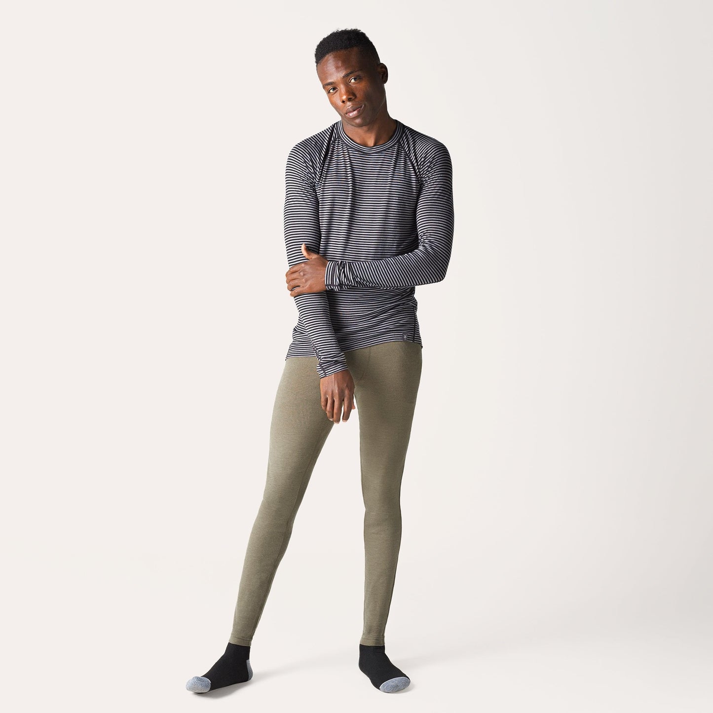 IBEX Woolies Pro Tech Merino Wool Base Layer Thermal Pants for Men | Lightweight & Moisture Wicking Long Johns Bottoms Ideal for Hiking, Travel & Winter Layering | Black (M)