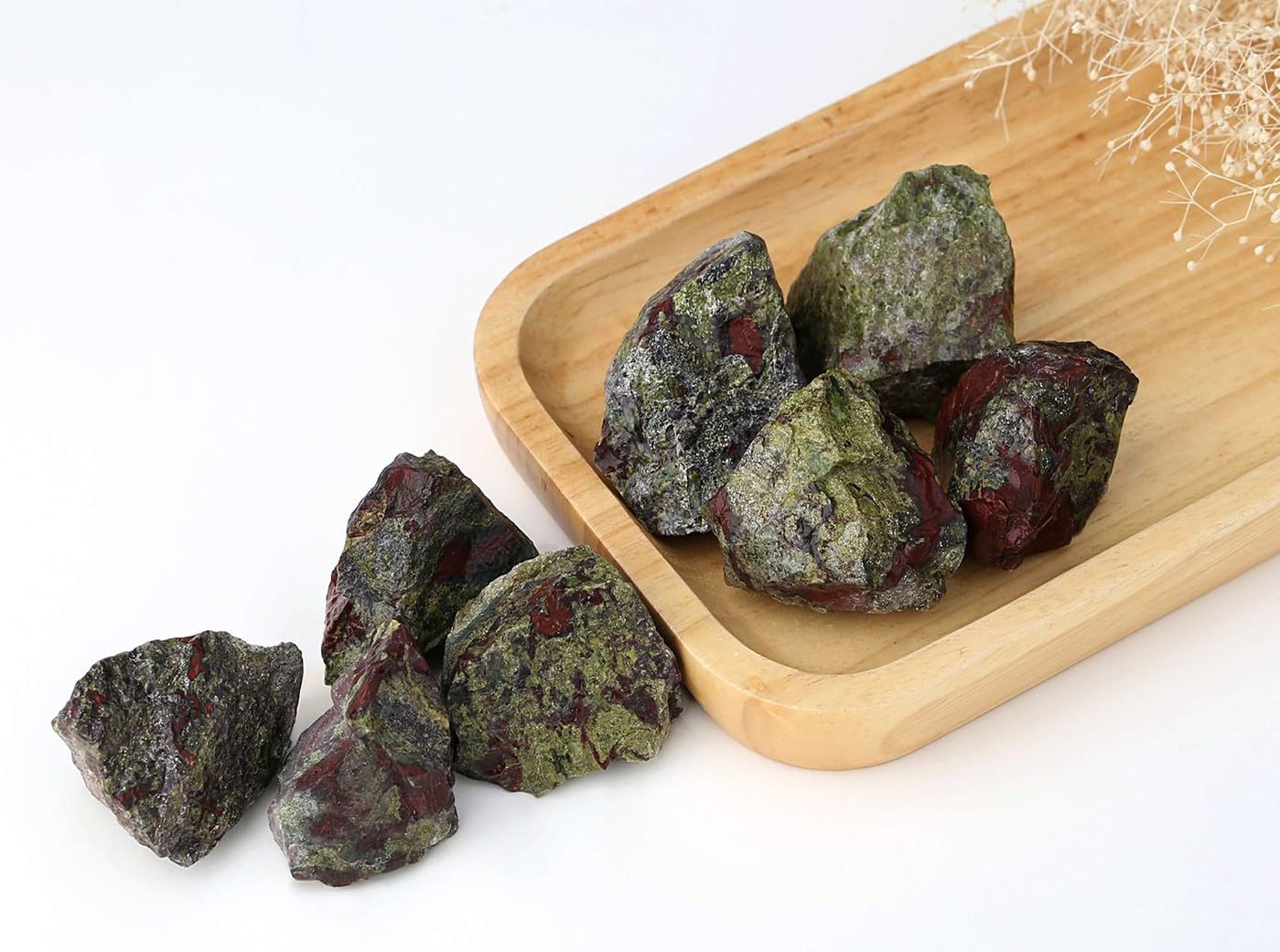 LAIDANLA 2" 1lb Dragon Blood Natural Rough Stones Crystal Large Raw Crystals Bulk Healing Gemstones for Reiki Healing Tumbling Fountain Rocks Wire Wrapping Decoration Cabbing Lapidary