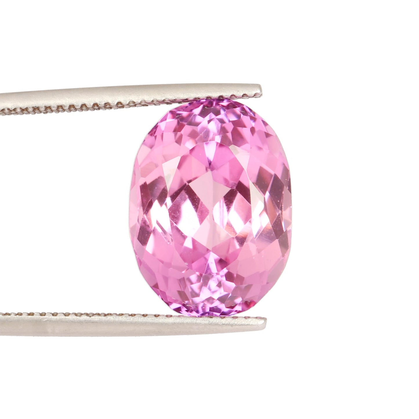 REAL-GEMS Natural Brazilian Pink Kunzite 11.75 Carat Oval Shape Loose Gemstone for Jewelry Making