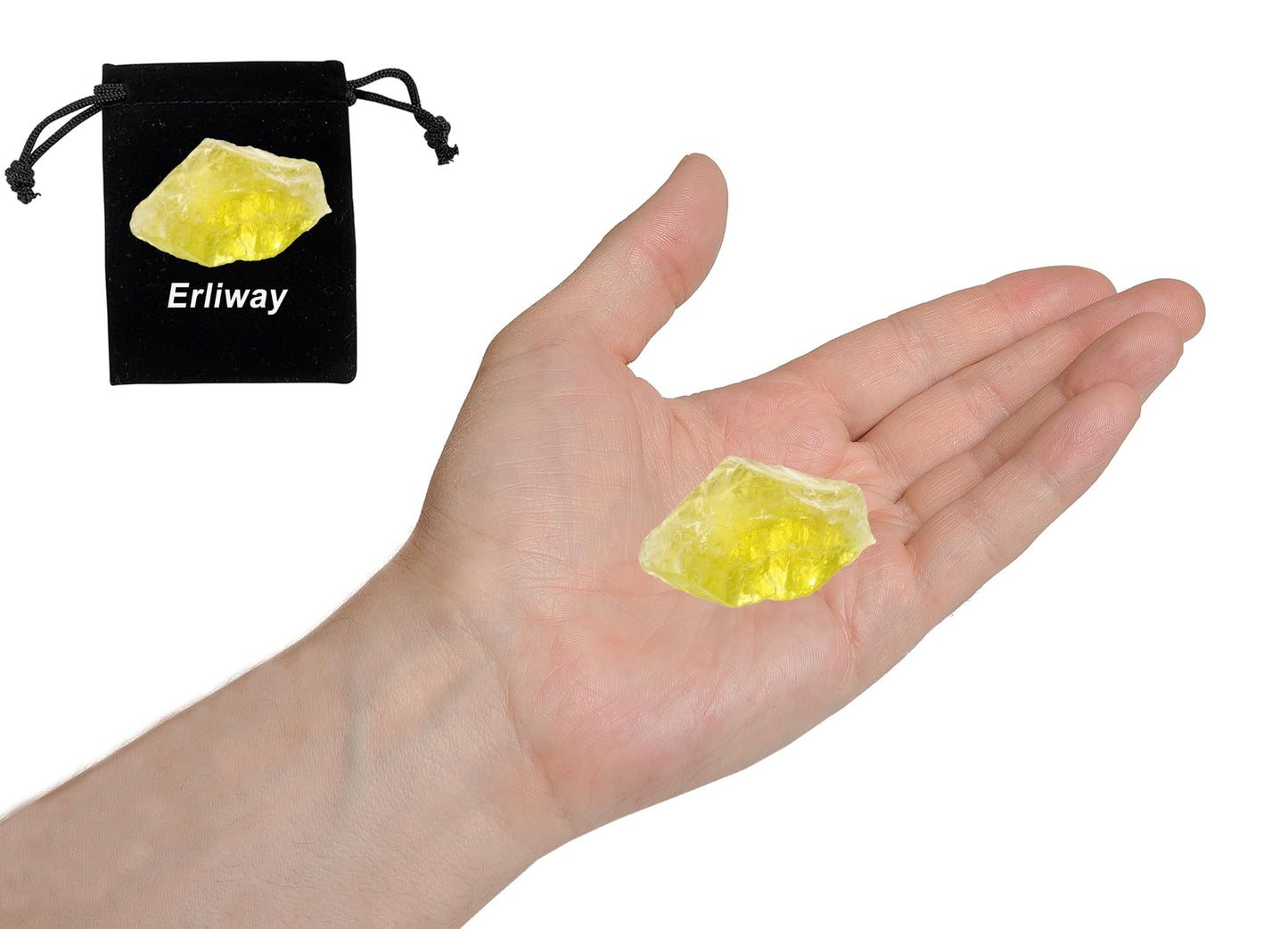 Citrine Raw Crystals, Large 1.25-2.0" Healing Crystals Natural Rough Stones Crystal for Tumbling, Cabbing, Fountain Rocks, Decoration, Polishing, Wire Wrapping, Wicca & Reiki
