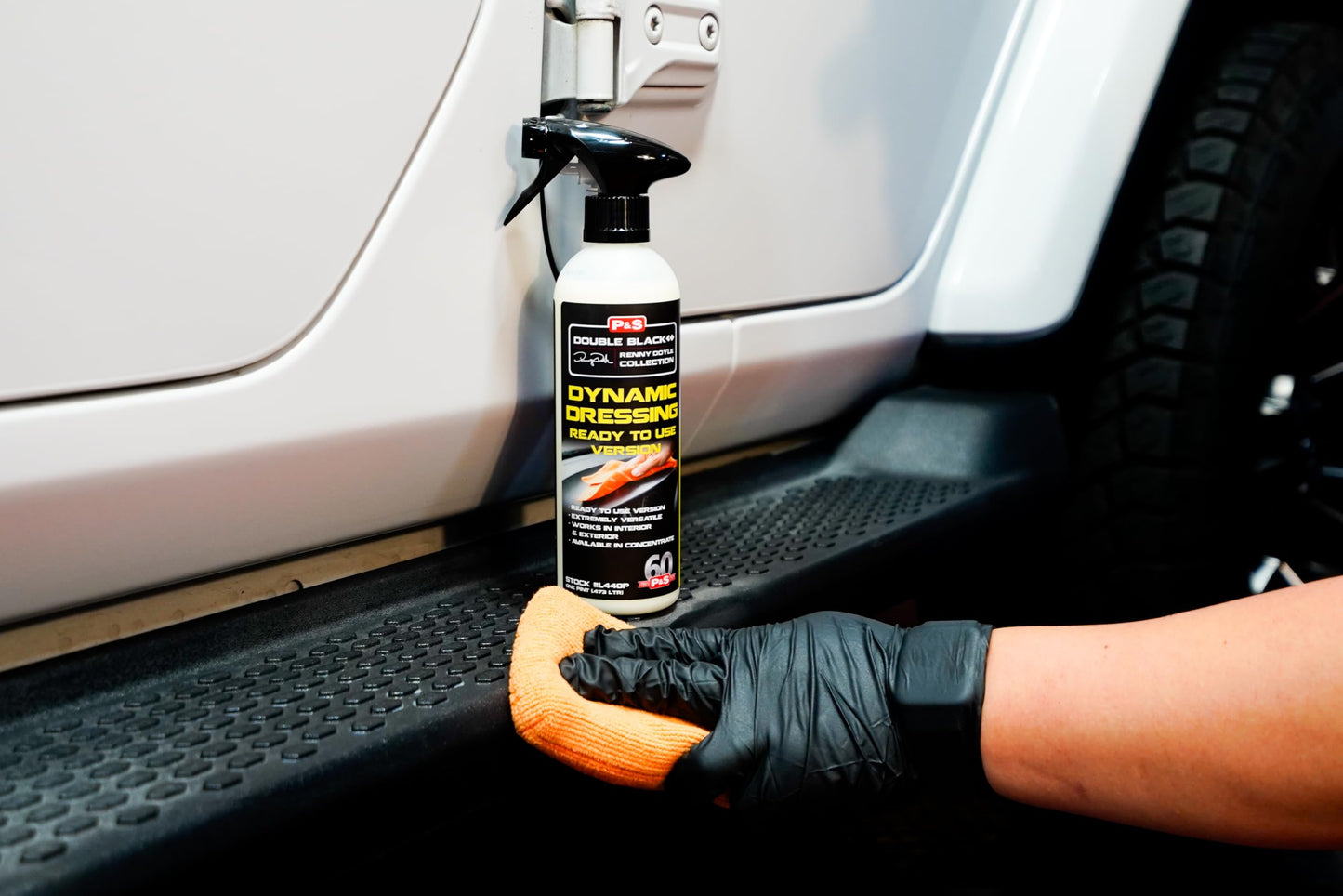 P & S Professional Detail Products Dynamic Dressing Hyper Concentrate – Versatile Tire, Trim & Engine Dressing – Adjustable Gloss Finish & UV Protection - 1 Gallon