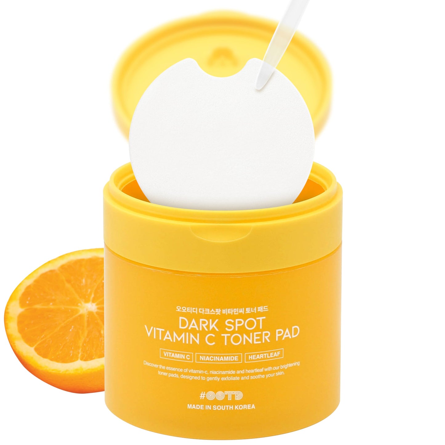 Boosting Toner Pads for Face Oily Skin Korean, #OOTD Vitamin C Niacinamide Heartleaf Hydrating Calming Redness, Vitamin C Toner Pad 70Pads 4.05oz 120ml
