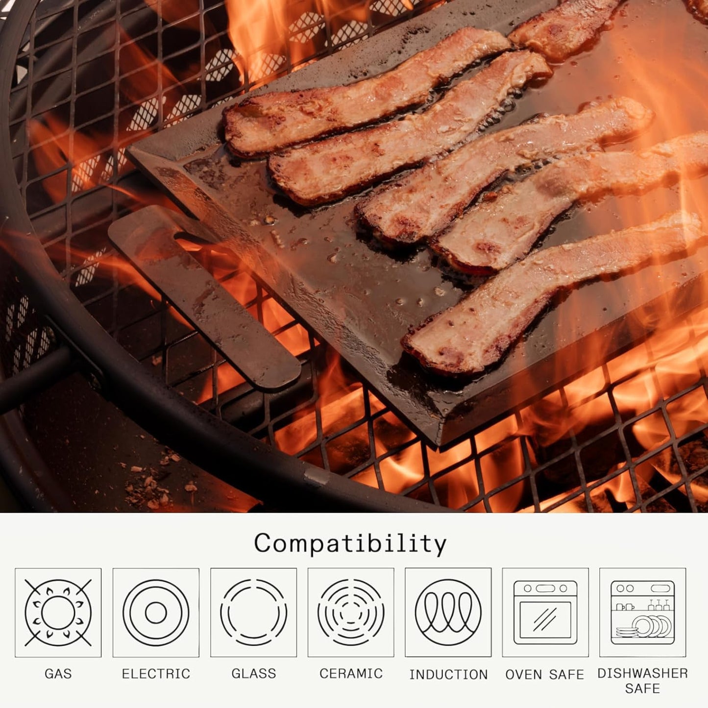 Made In Cookware | Carbon Steel Griddle - (Like Cast Iron, but Better) | Professional Cookware | Crafted in Sweden | Induction Compatible