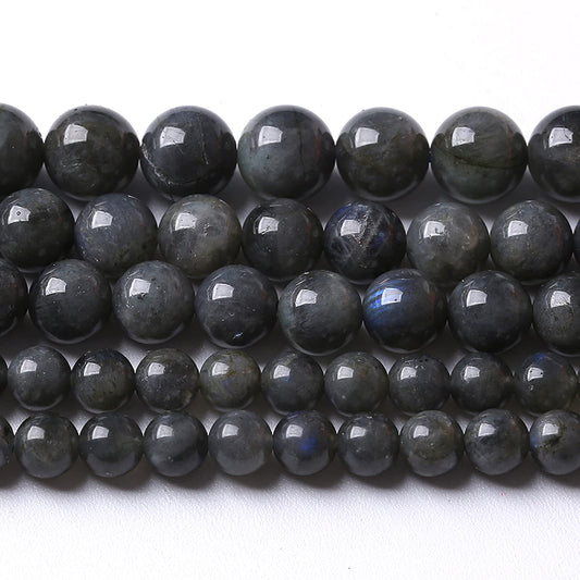 4MM 88PCS Natural Stone Black Labradorite Beads Crystal Loose Beads for Jewelry Making DIY Bracelet