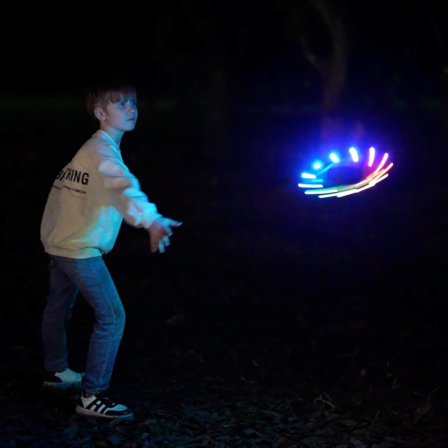 TOSY Bundle of 3-2X Blue + Green - Flying Ring 12 LEDs Super Bright