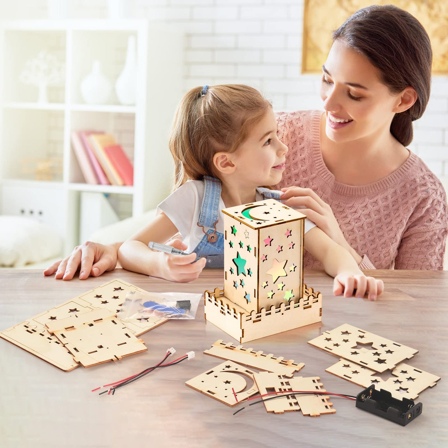 Yutin 5 Individual STEM Science Kits for Kids, Wood Arts and Craft Kits, STEM Toys for Boys Girls Age 8-12 8 10 12 13 14 Birthday Gift Idea, 3D Puzzles Building Engineering Model Set