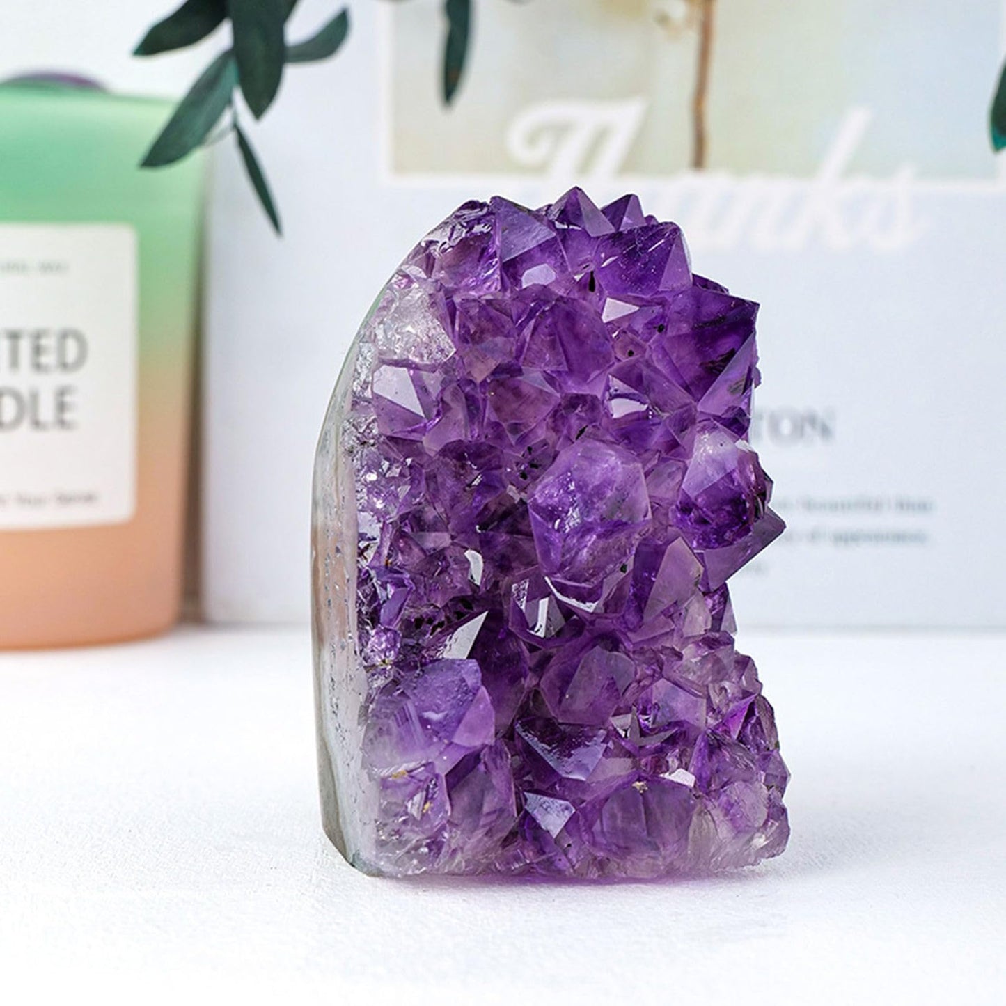 HIBCIGA Amethyst Cluster Crystal Quartz Amethyst Rock Raw Stone Purple Crystals Amethyst Geode Healing Crystals 10-11LB