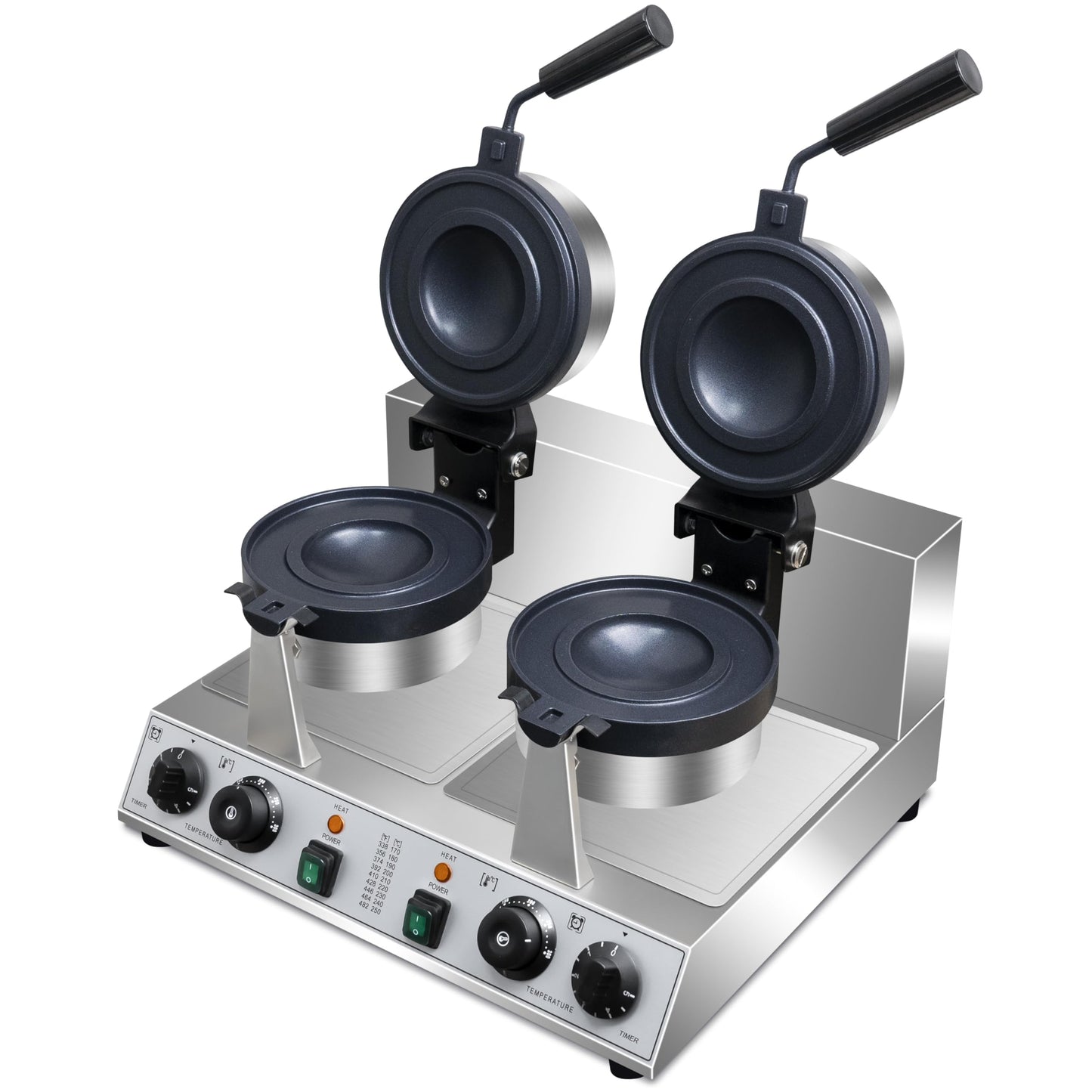 Ice Cream Burger Maker,double UFO Burger Maker,180°Rotating Ice Cream Filling Waffle Maker,Hamburger Waffle Maker Sandwich Press Non-stick Panini press waffle machine 2600W Gelato Panini Press machine