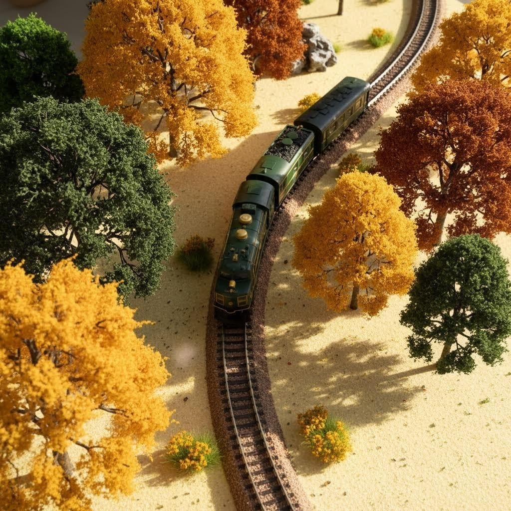 ZZZ SAN ZHI Multicolor Leaf Model - 300ml Miniature Scenery Material for Train Railway, Diorama, Car Scene & Scale Landscape Layouts (Olive Green)