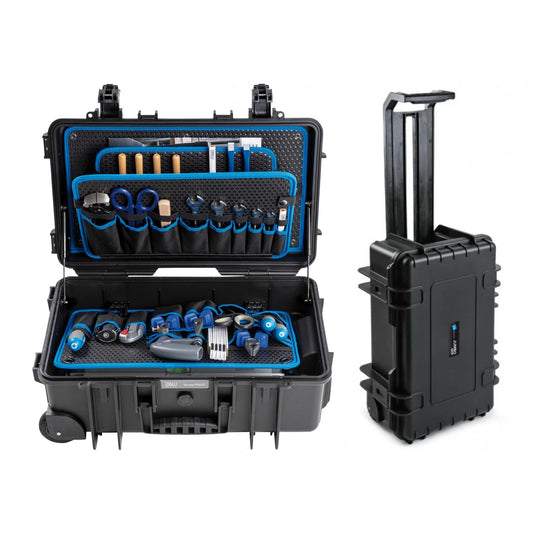 B&W International Jumbo 6600 Outdoor Tool Case with Pocket Tool Boards, Black
