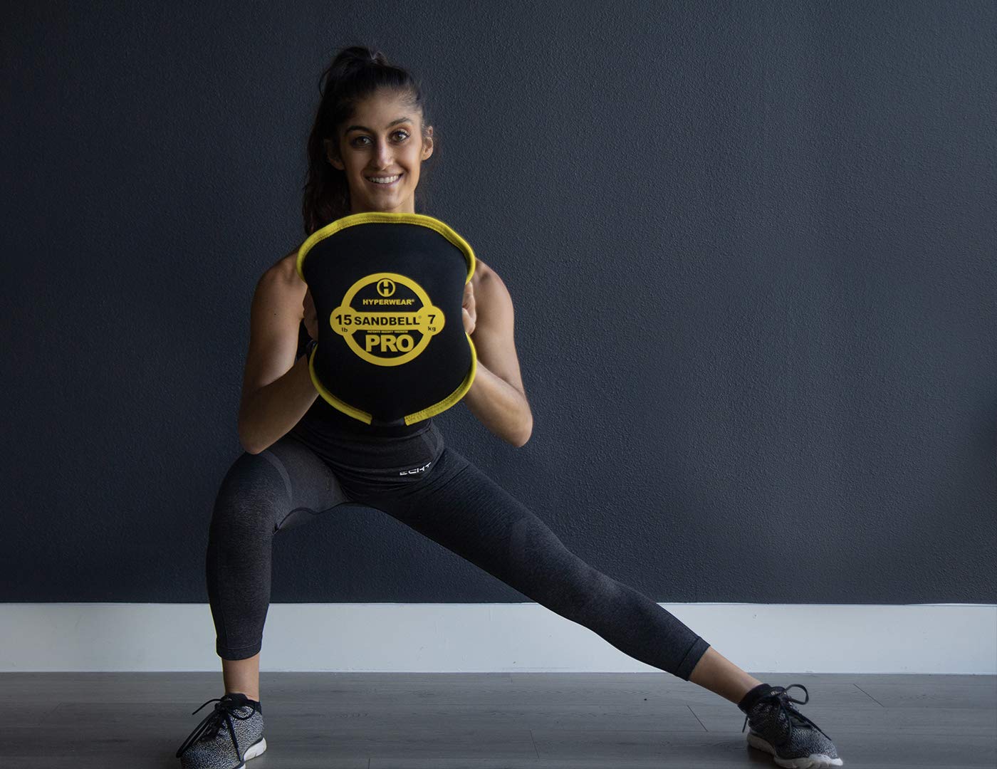 Hyperwear SandBell® PRO – Premium Soft Sandbag Weight (15 lb – Yellow)