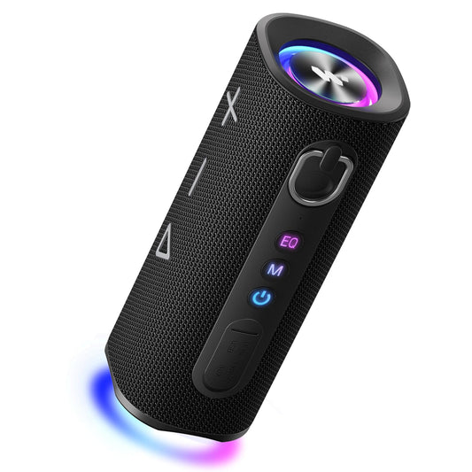 MIATONE Bluetooth Speaker 40W BT 6.0 Outdoor Portable Bluetooth Speakers with 3 EQ,Deep Bass,24H Playtime TWS,IPX7 Waterproof Shower Speakers Bluetooth Wireless Portable Speaker for Party/Beach-Black