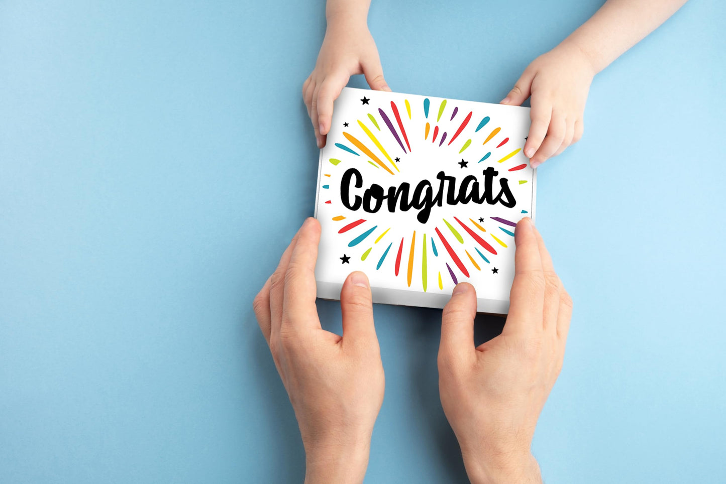 Congrats Gift Cookies Congratulations Gift Basket 4 Pack For Kids Men Women Graduation Friend New Job New House Promotion | Nut Free | Kosher