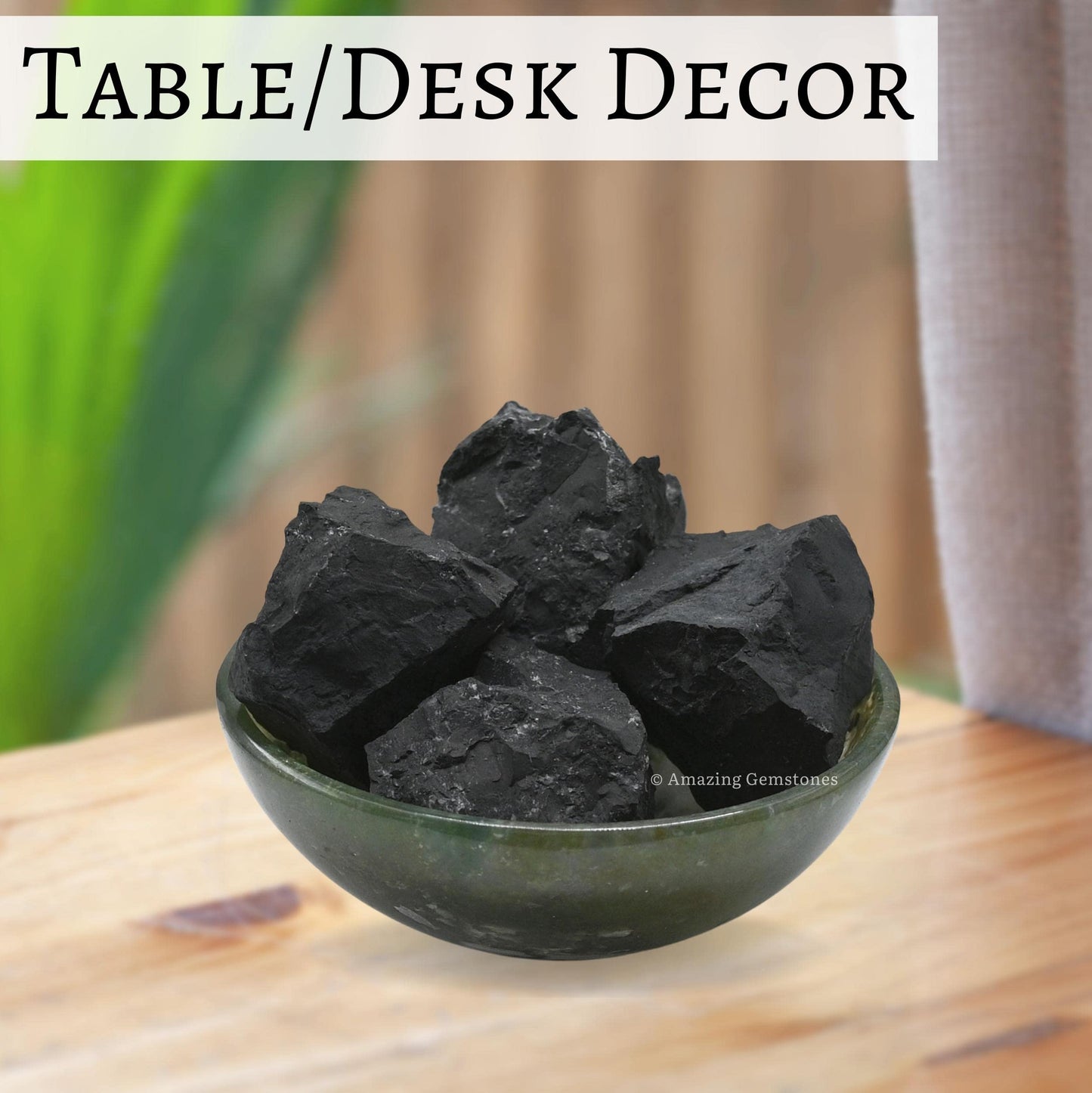 Amazing Gemstone Shungite Raw Crystals and Healing Stones, Natural Rocks for Tumbling and DIY Raw Stones and Crystals (1 Piece)