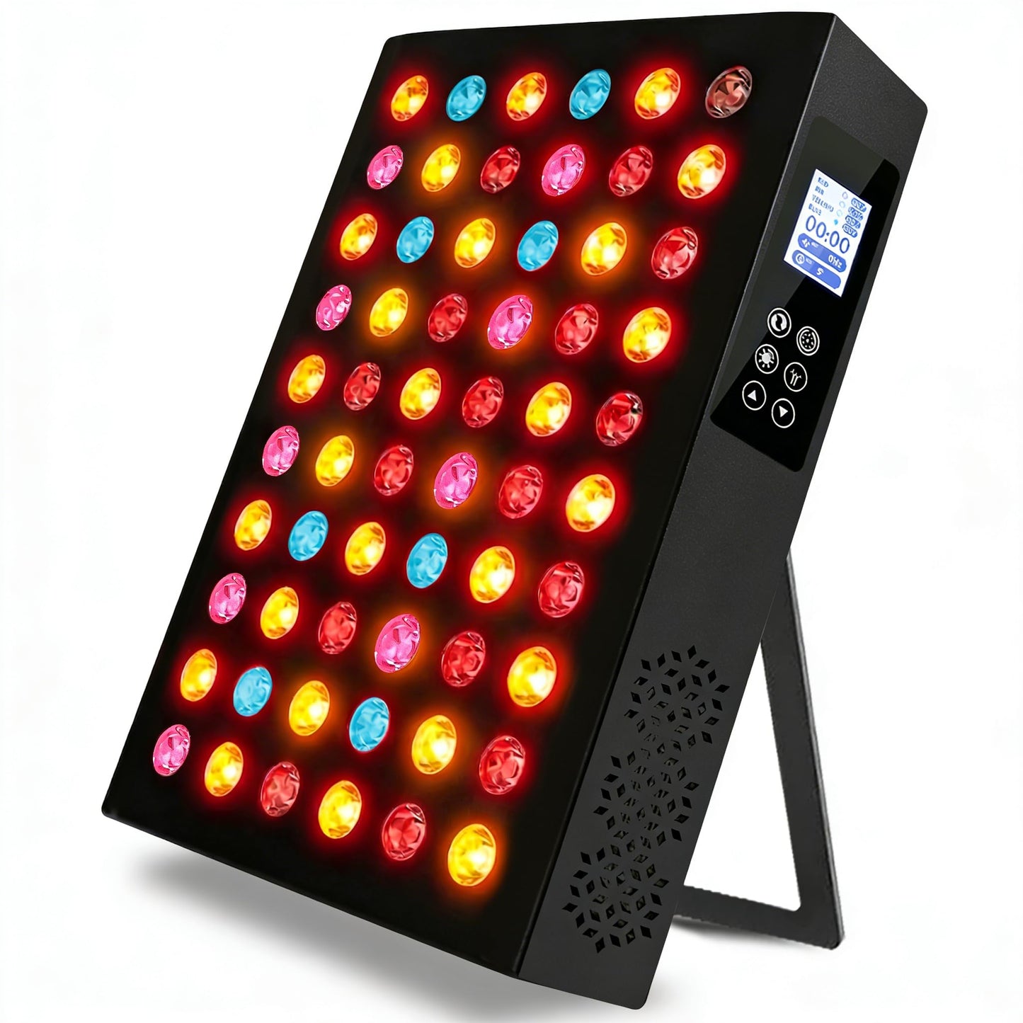 Red Light Therapy,Dual Chip Elite Grade LED 10 Modes and Color Changing Red Infrared Light Device with Near-Infrared Light 660nm 850nm High Power Red Light Therapy Panel at Home, for Body, Face, 115W