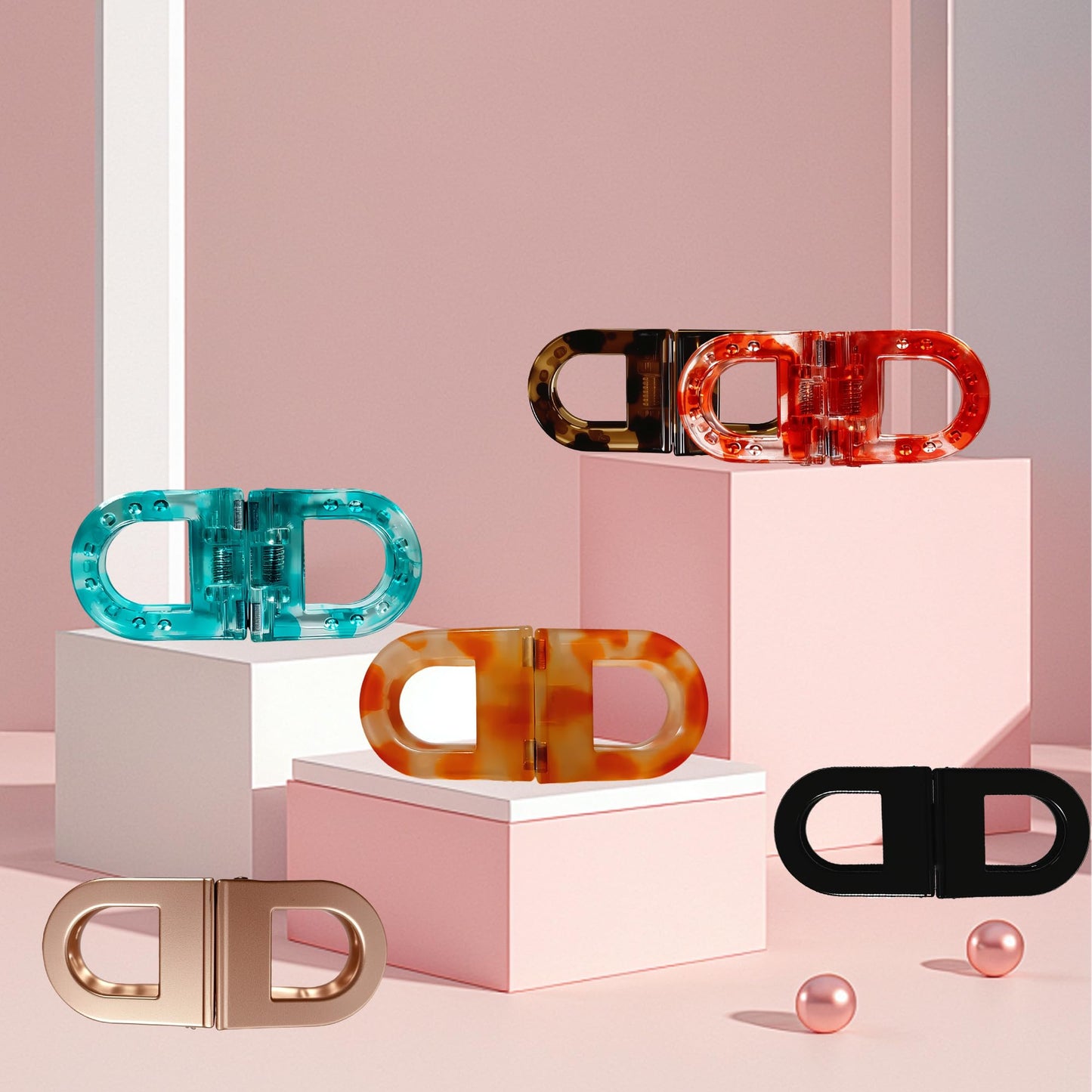 Upgrade Magnetic Hair Clips,Strong Hold Magnetic Styling Clips,Suitable for various hair types and everyday styling (C)
