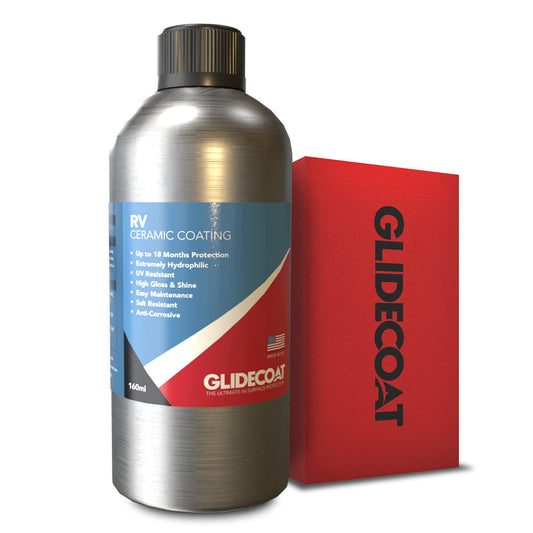 Glidecoat RV Ceramic Coating - 160ml - Wax Alternative for Campers, Travel Trailers & 5th Wheels - Up to 2 Years UV Protection, Super Hydrophobic Surface Repels Contaminants, Better-than-new Shine