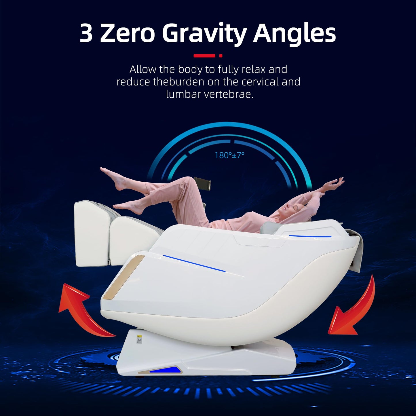 4D Massage Chair Full Body Zero Gravity SL-Track Real Relax Massage Chair Recliner-Shiatsu,Heat,Calf-Extension,20-Massage Technique,Thai Yoga Stretch,Foot Roller,AI Voice,Touch Screen,Wireless Charge