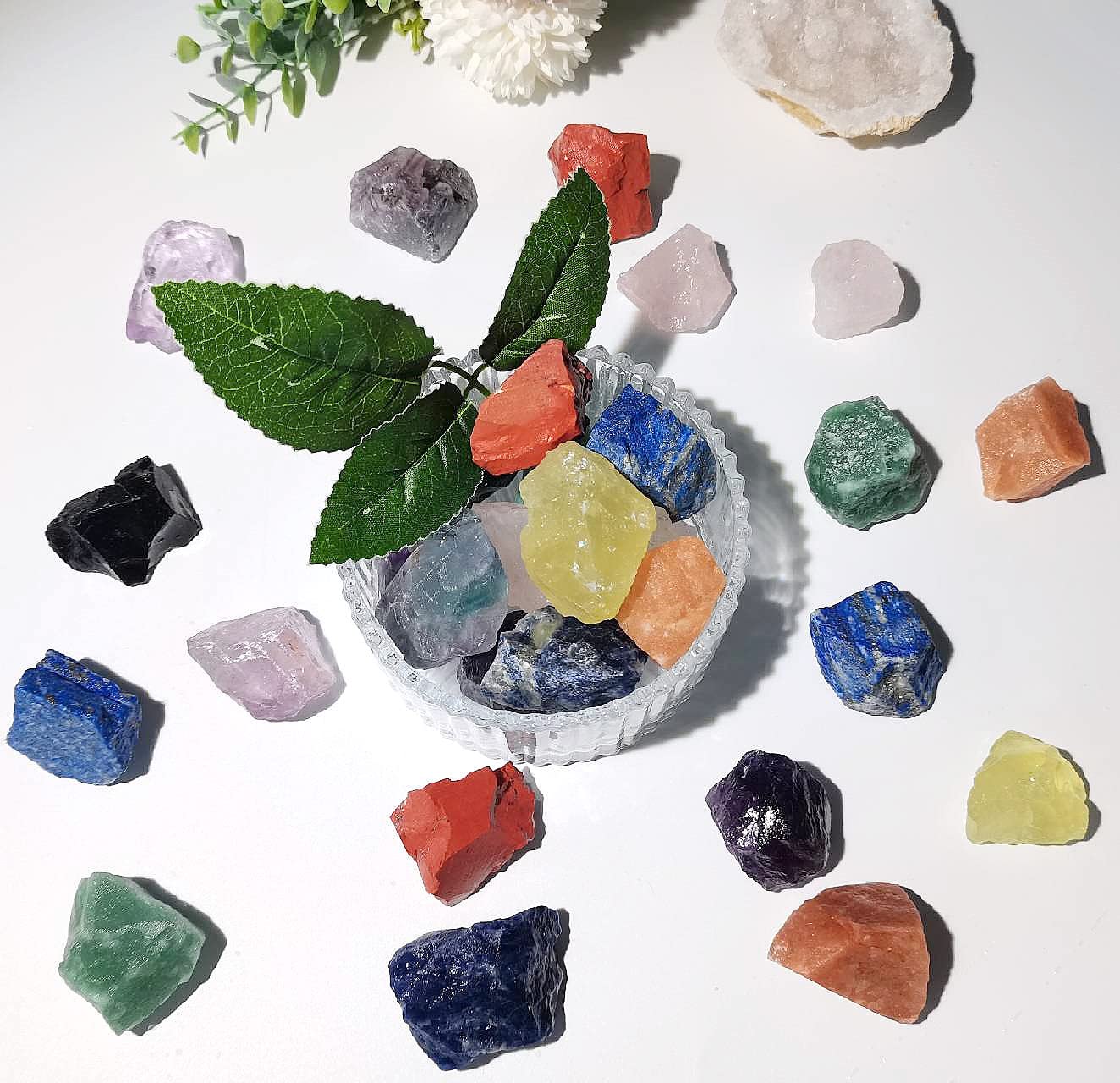 QINJIEJIE Lapis Lazuli Raw Crystals Natural Rough Stones Bulk Large 0.8-1.2" Rocks Reiki Gemstones Fountain Rocks for Tumbling Cabbing Polishing Wire Wrapping Wicca Decoration 0.45 lbs