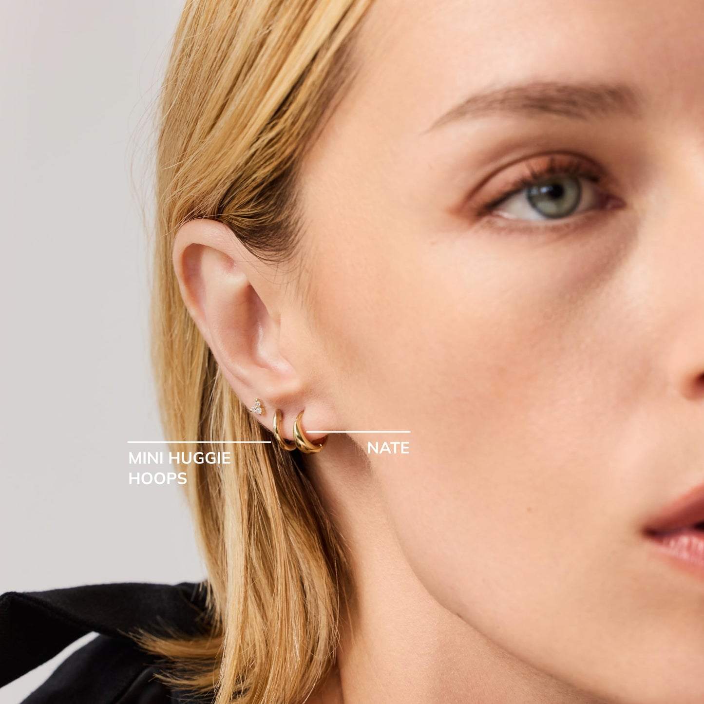 Ana Luisa Hoop Earrings for Women - 14K Gold Plated & Silver Rhodium Plated Assorted Earring Styles - Dainty, Small Gold Hoop Earrings - Hypoallergenic Tarnish-Free Jewelry