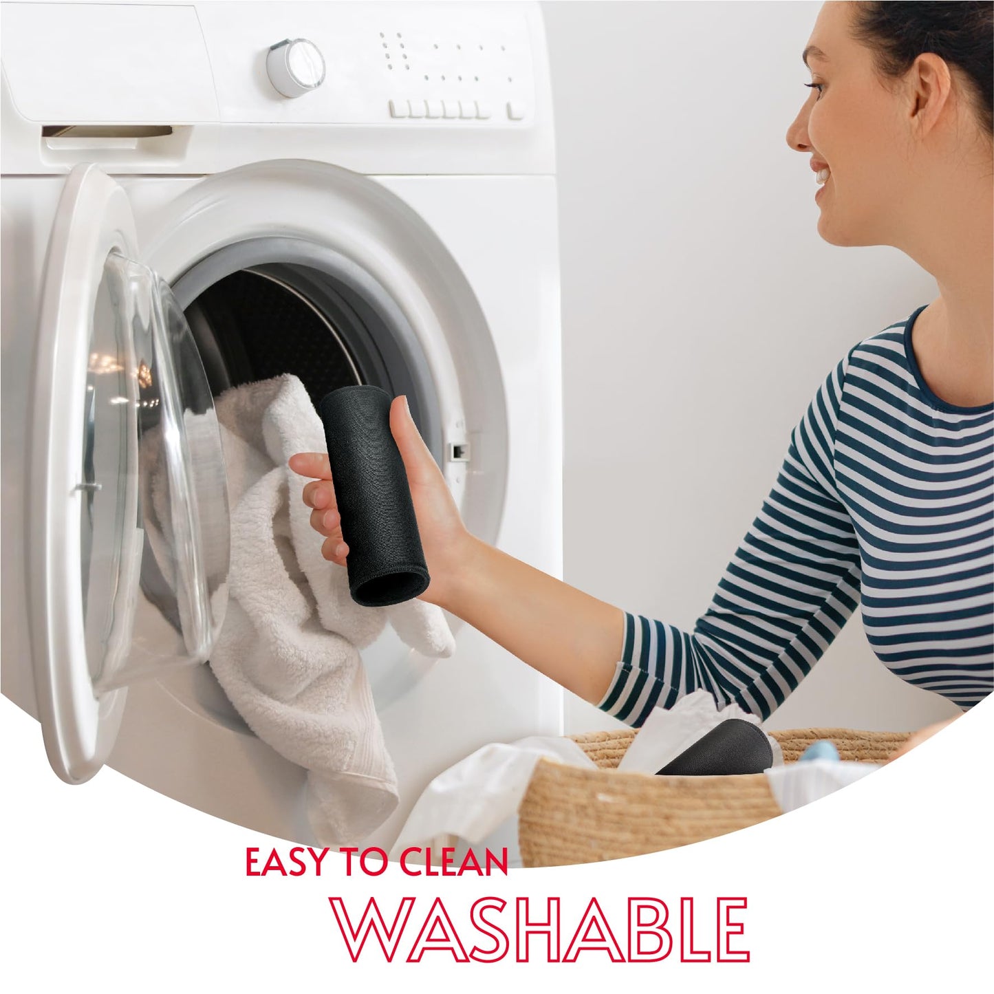 Handle Cover for Rowing Machines, Compatible with Peloton and Concept 2 Rower, Row Without Pain, Upgraded with Hook and Loop Tape, Strong Absorbent, Tailored for Rowing (2026 New Version), Black