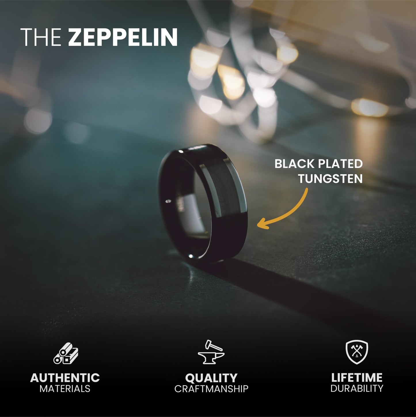 Manly Bands The Zeppelin (6mm) - Size 11