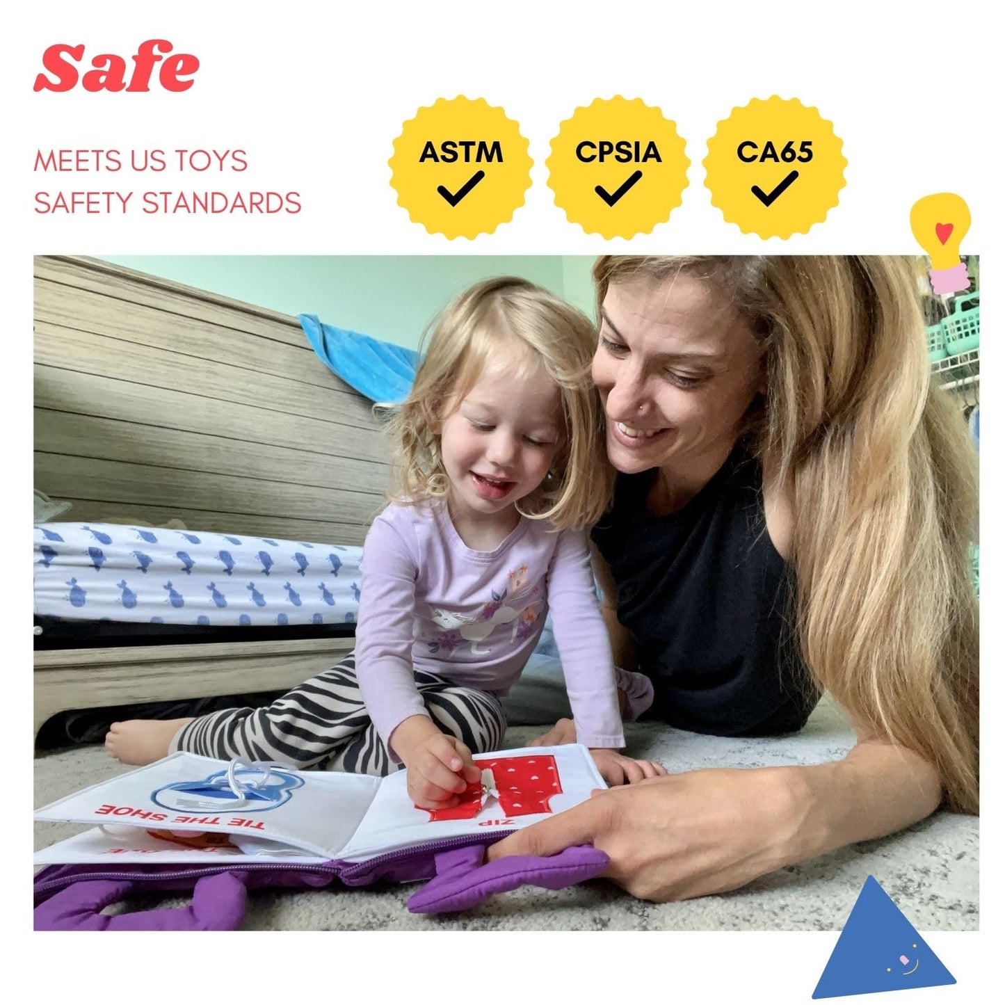 BAVY My Quiet Book - Toddler Plane Activities, Car Airplane Montessori Busy Board Book for Toddlers 1-3 - All Parts Attached - Gifts for 1 2 3 4 Year Old Girl, Birthday Gifts Toys Age 2-4