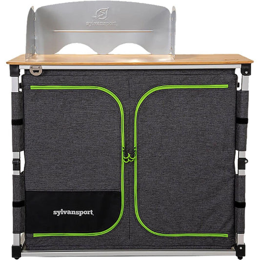 SylvanSport Outdoor Camp Kitchen for Easy Cooking, Clean Up, and Camping Meal Prep - Great for Campsites, Tailgates, BBQs and Glamping - Camping Essentials - Dine-O-Mite Small Version