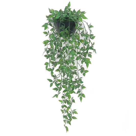 Decor unlimited Artificial Hanging Plants 1 Pack, Fake Mandala Vine Greenery with Wall Planter for Office Living Room Bathroom Indoor Décor