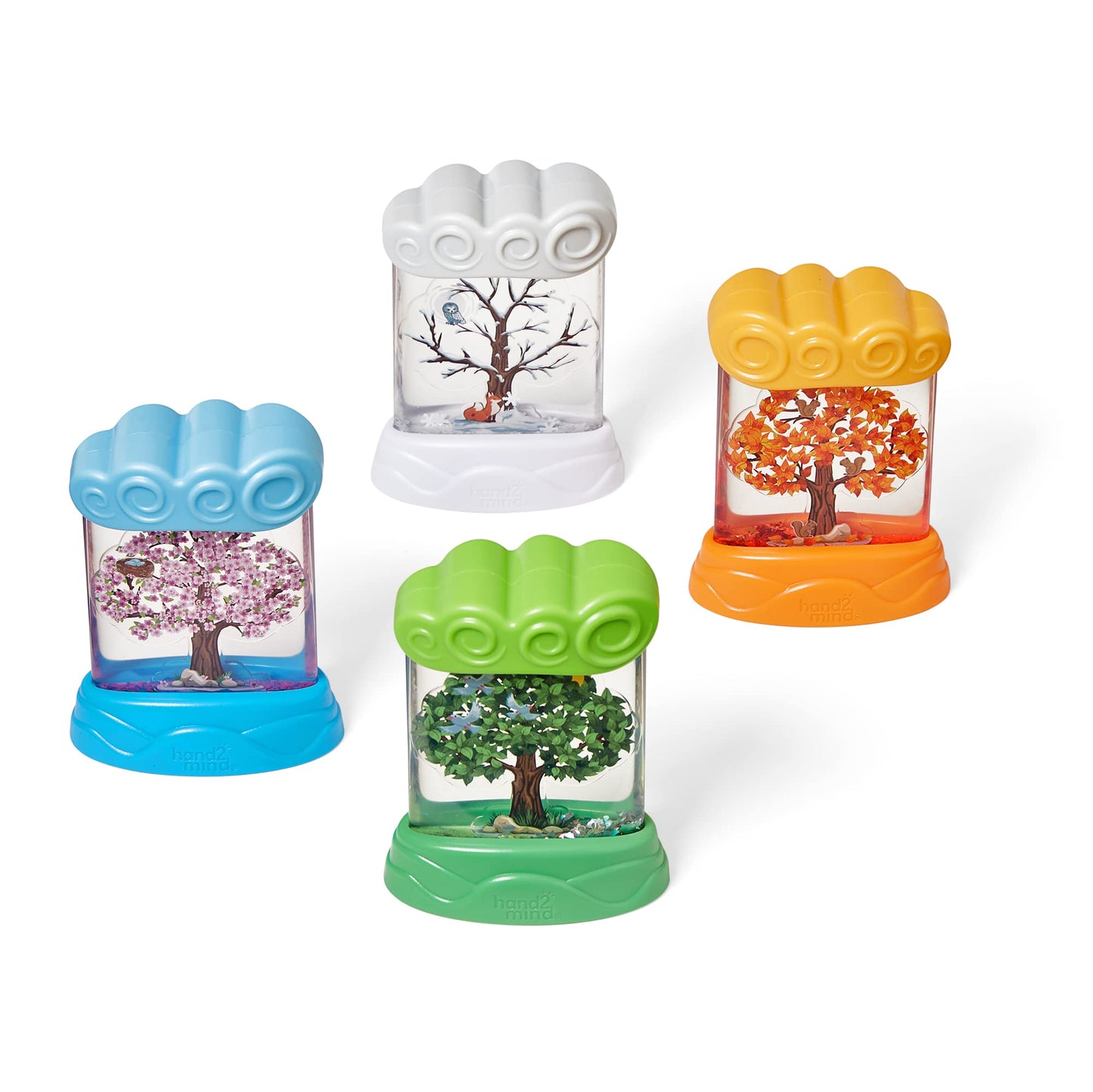 hand2mind Changing Seasons Sensory Tubes, Calm Down Corner Supplies, Quiet Fidgets, Travel Toddler Toys, Preschool Classroom Must Haves, Hands-On Stress Relief Toy, Anxiety Relief Items for Kids