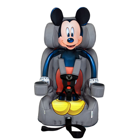 KidsEmbrace 2-in-1 Car Seat | Forward-Facing Harness (26.5–65 lbs) & Booster Mode (40–100 lbs) | Latch | Premium Fit with Multi-Position Headrest, Harness & Recline - Disney Mickey Mouse
