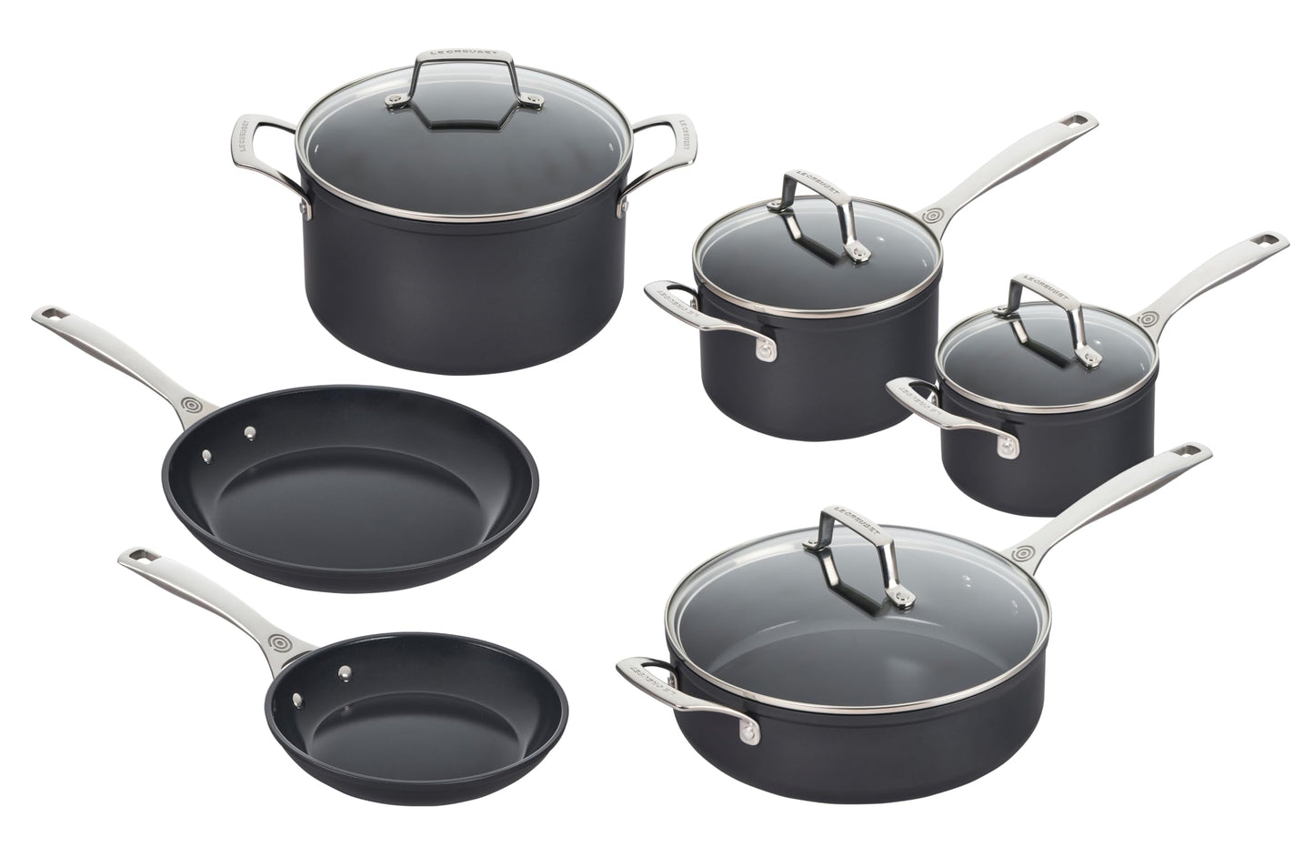 Le Creuset Essential Non-stick Ceramic 10 Pc. Cookware Set