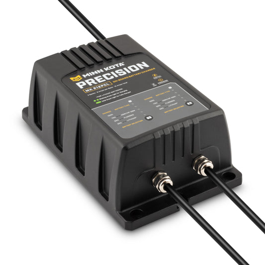 Minn Kota Precision MK-212PCL On-Board Marine Battery Charger – 2 Banks, 6 Amps Each