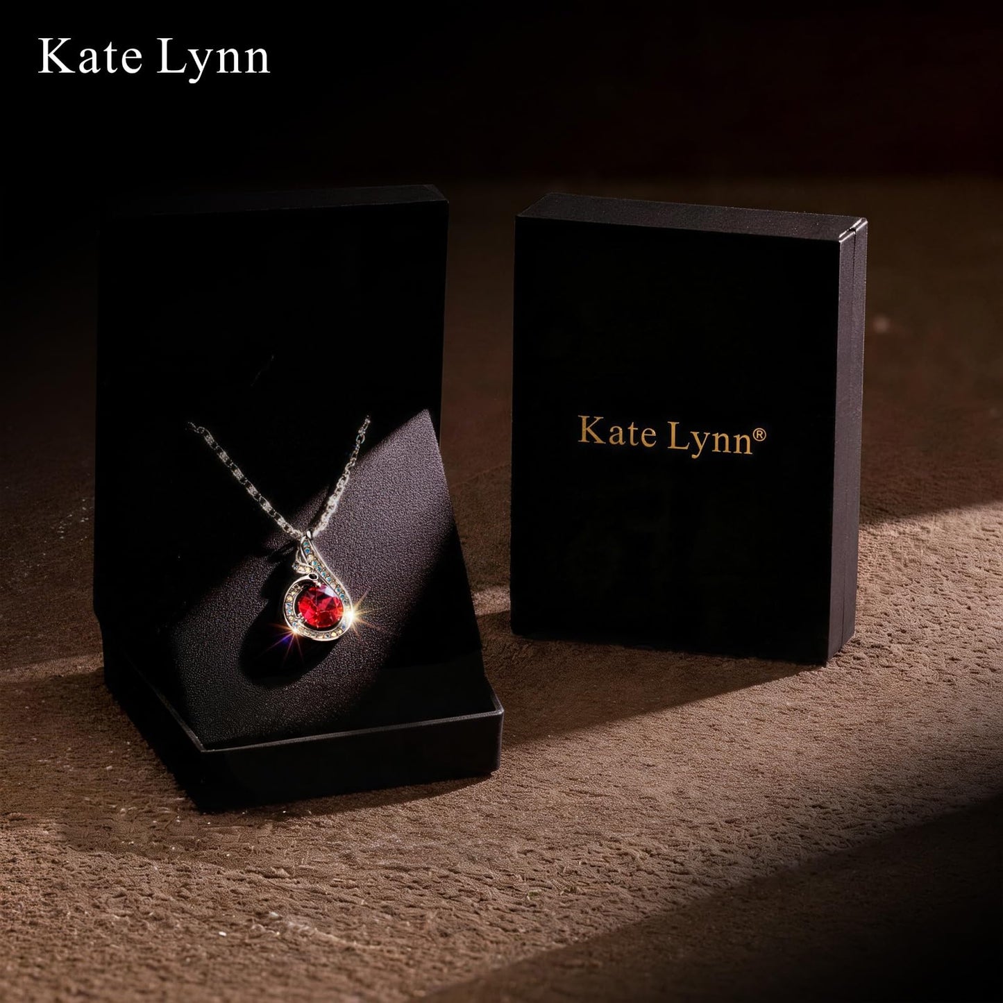 Kate Lynn Phoenix Birthstone Necklaces for Women Pendant Necklace Crystal Jewelry, Birthday Gifts for Women Wife Girlfriend Mothers Day Gift for Mom Daughter Unique Lady Christmas Jewelry Gift for Her, January Birthstone Garnet Necklace