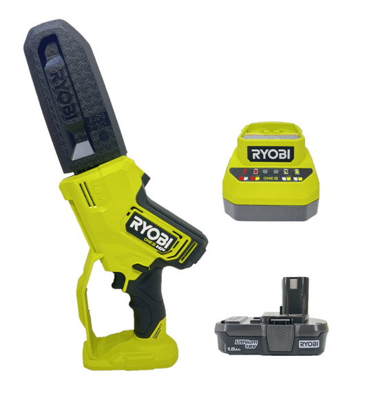 RYOBI ONE+ HP 18V Brushless 6 in. Compact Pruning Mini Chainsaw Kit with Battery and Charger (Bulk Packaged)