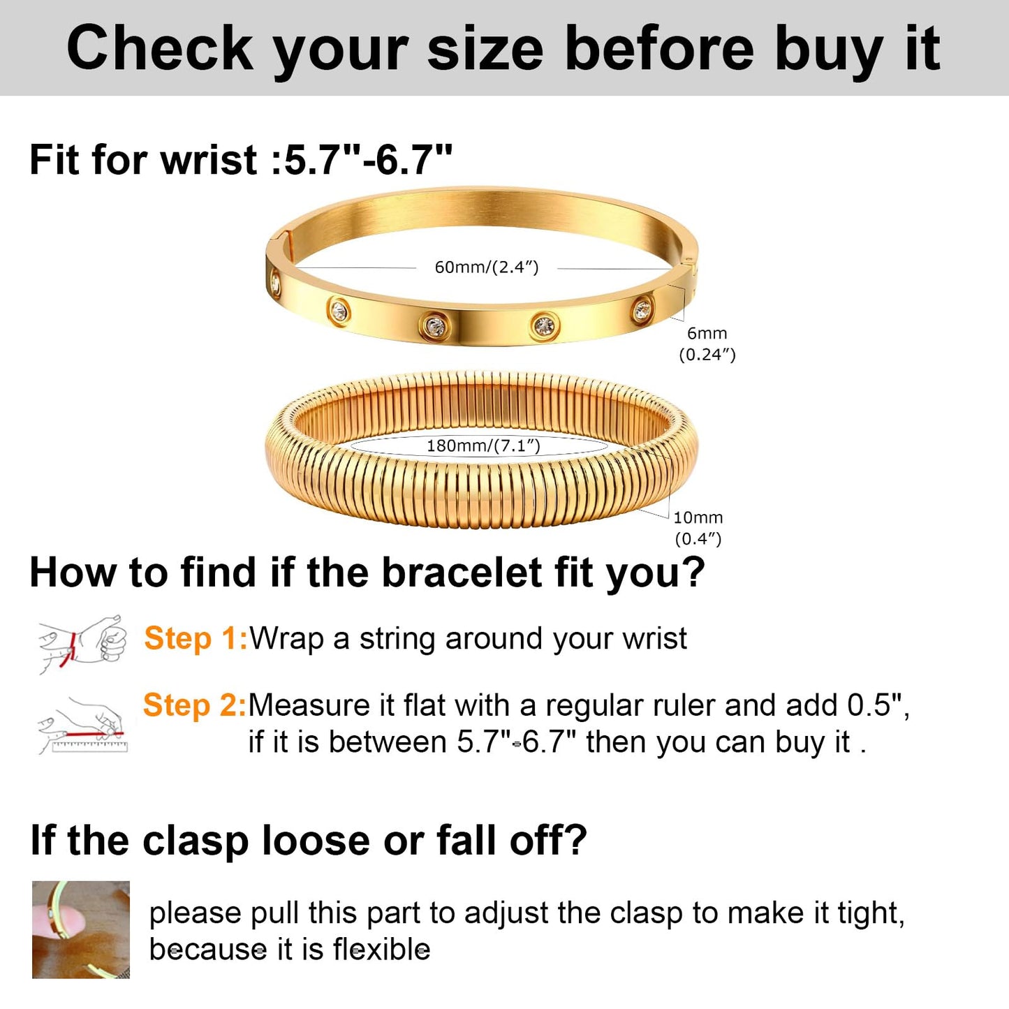MPRAINBOW Gold Bracelets for Women, 2Pcs 18K Gold Plated Cubic Zirconia Bangle Crystal Friendship Bracelet Jewelry,Wedding Party Christmas Birthday Gift for Girlfriend Sister Daughter