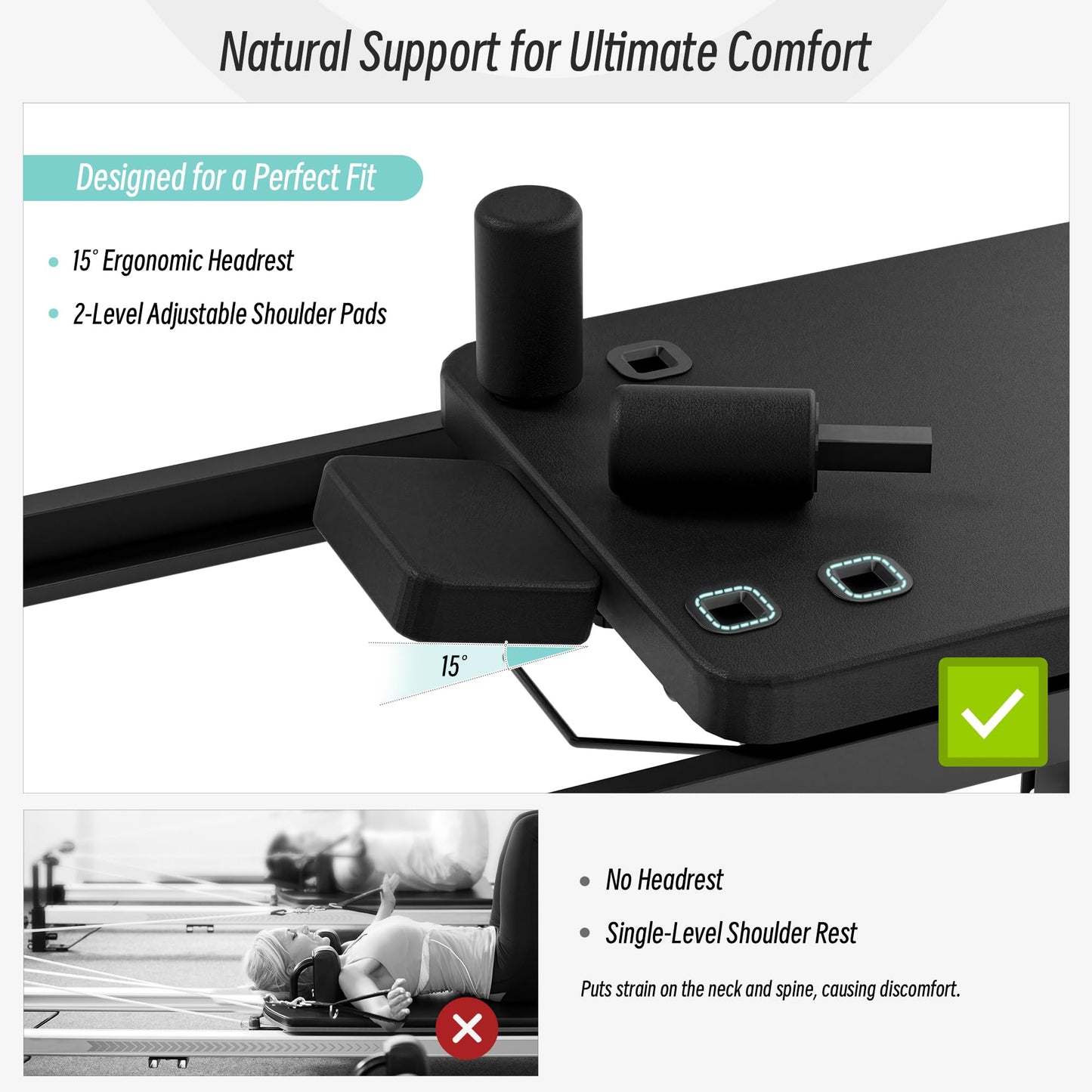 MU Pilates Reformer, Foldable Reformer Pilates Machine with Dual Resistance for Home Use and Gym Workout, Suitable for Advanced and Beginners Users (91.5" with Jump Board)