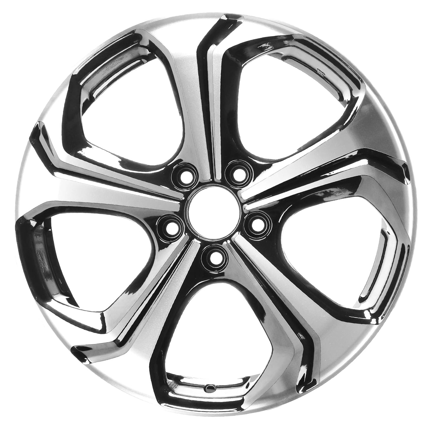 LUNEGUE 18" NEW Single 18X7.5 18 Inch Black Wheel Rims Fit For 2014 2015 Honda Civic OEM Design Replacement Rim