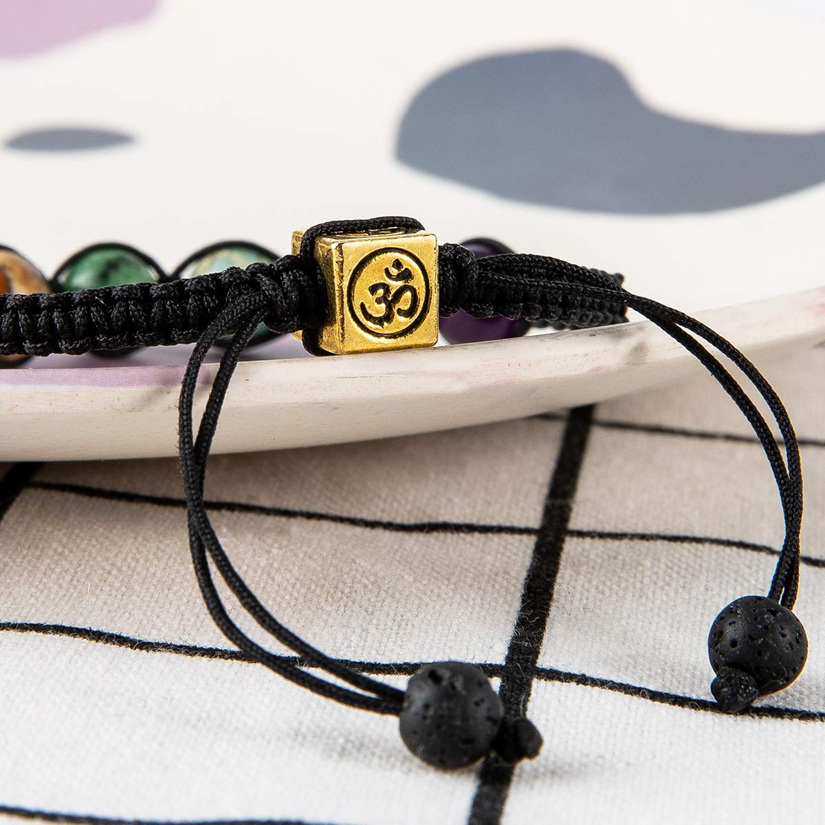 Bivei Chakra Bead Bracelets for Women - 8mm 7 Chakra Healing Bracelet With Real Stones Anxiety Meditation Yoga Gemstone Jewelry