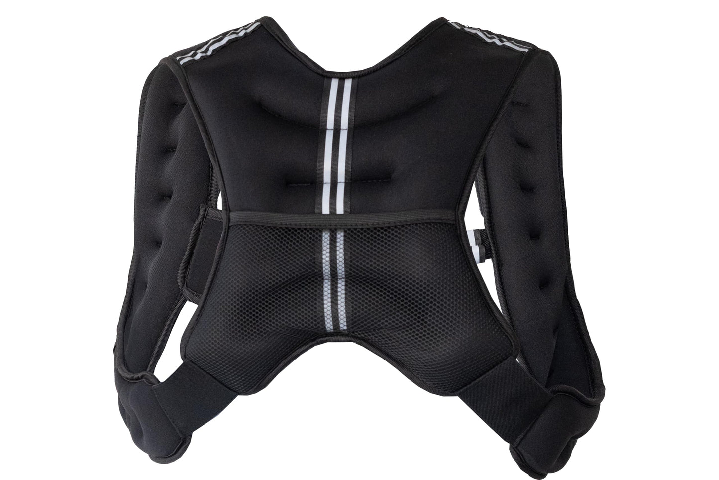 Roc Outdoors Weighted Vest for Woman and Men, 5lb/10lb/15lb/20lb/30lb Weight Vest with Reflective Stripe for Workout, Strength Training, Running, Walking, Fitness, Weight Training, Weight Loss, Weightlifting (Black, 10lb)