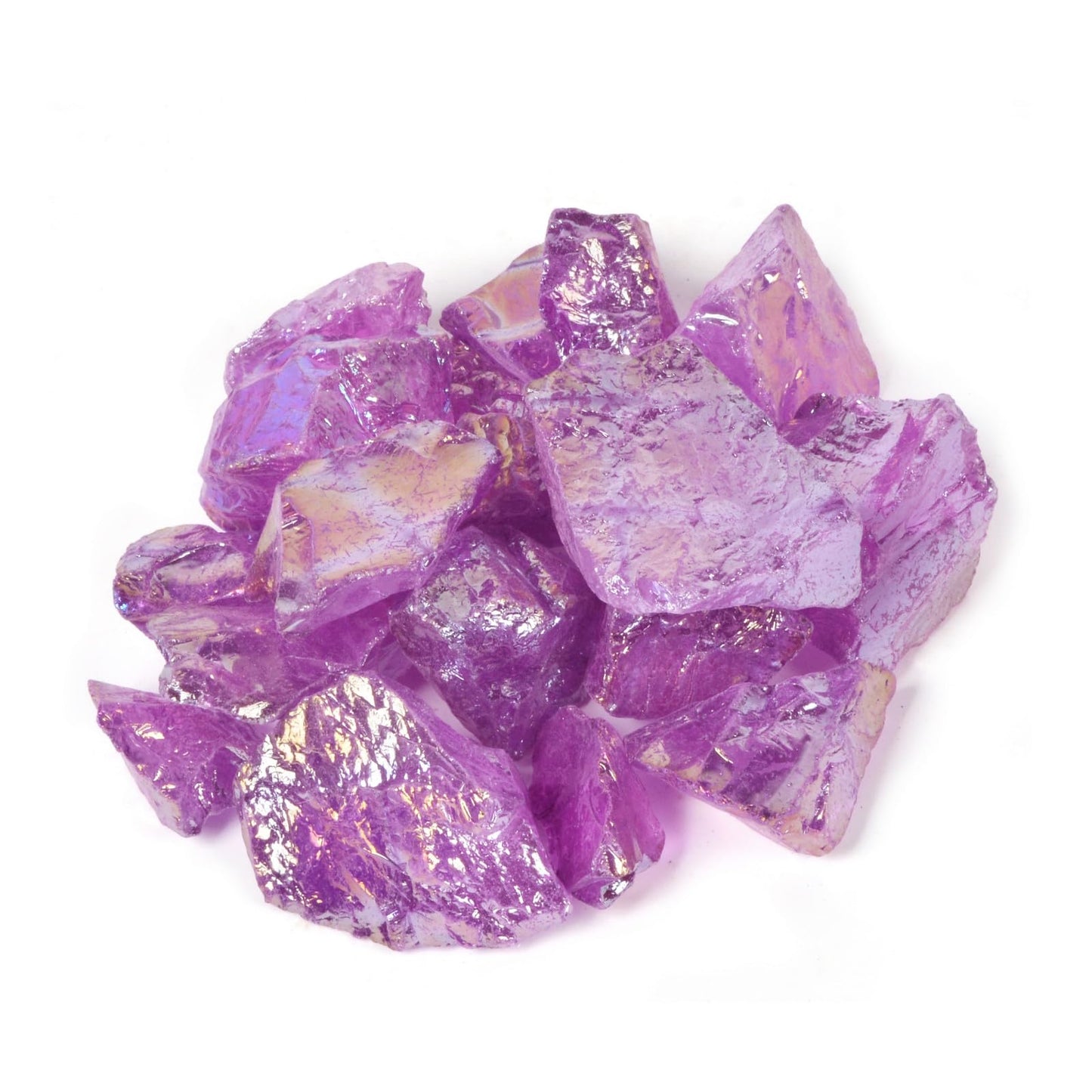 Justinstones 1/2LB Large Raw Purple Aura Quartz Natural Crystal Healing Stones Rock Collection