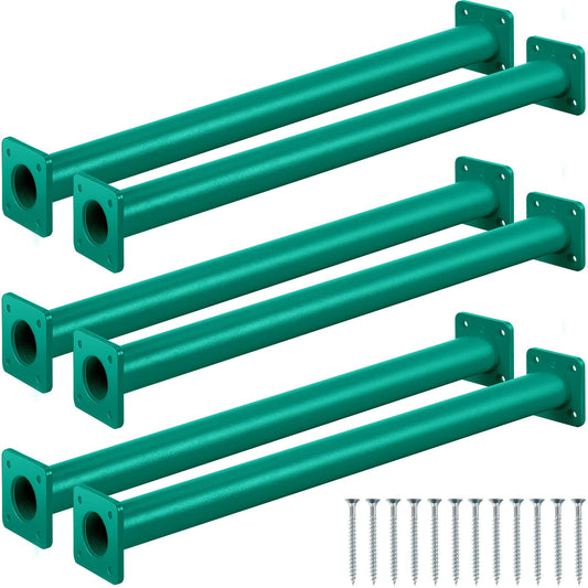Dunzy 6 Pack 16.5 Inch Monkey Bars Playground Ladder Rungs Monkey Bar Kit Playground Accessories Ladder Rungs Swing Set Grab Handles for Kids Backyard Outdoor Indoor Jungle Climbing(16.5 Inch,Green)