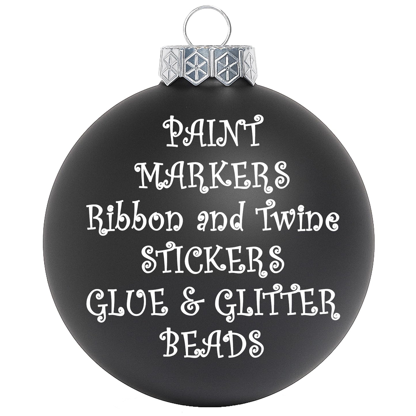 SLEETLY 12pc Matte Black Christmas Ball Ornaments – Plastic DIY Paintable Blank Plain Ornaments, Personalize Holiday Crafts for Kids & Adults - Decorate with Paint, Glitter, Stickers & Markers, 3.15"