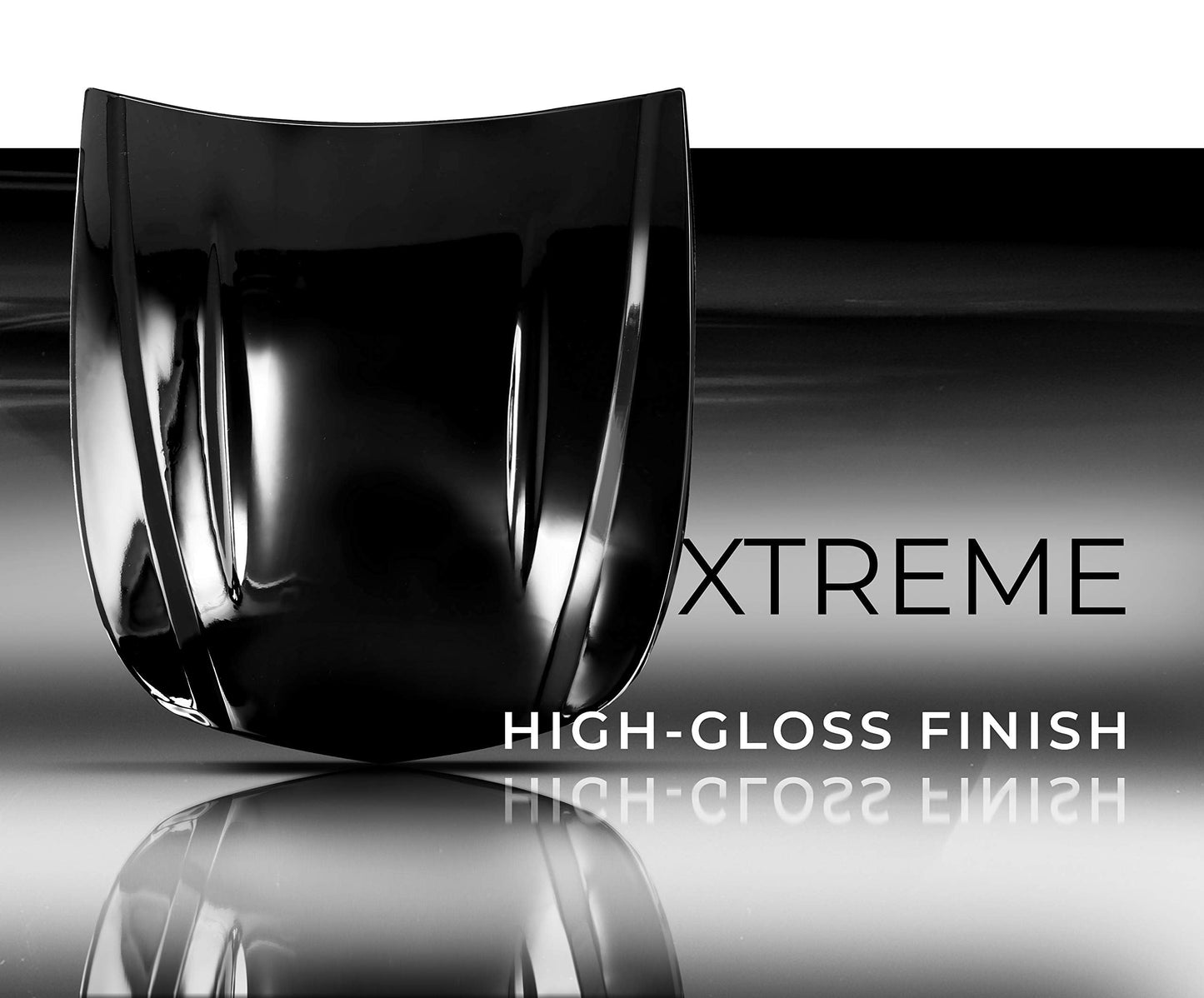 VViViD+ Ultra Gloss Premium Vinyl Car Wrap Film (15ft x 5ft, Gloss Piano Black)