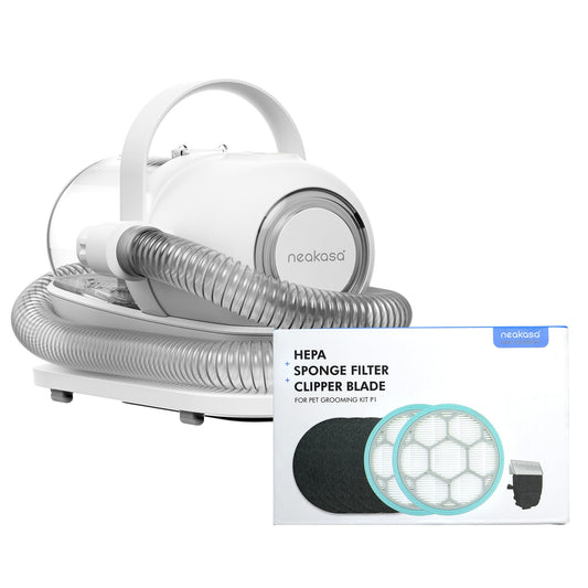 Neakasa P1 Pro Pet Grooming Kit with Sponge Filter, Clipper Blade and HEPA Replacement Kit