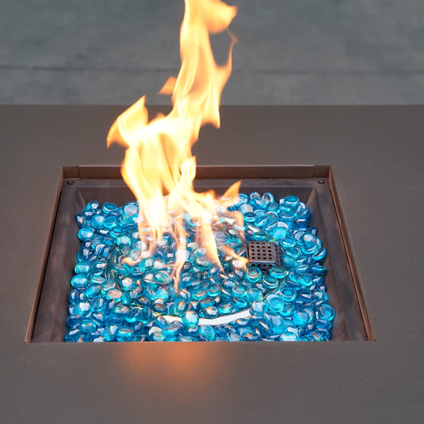 OnlyFire Fire Pit Glass Rocks 10 lbs, High Luster Fire Glass Beads 1/2 Inch, Tempered Glass Marbles for Propane/Natural Gas Fire Pit, Fireplace, Multicolor & Blends Available